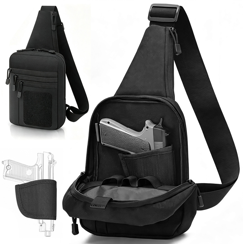 Edc Concealed Carry Sling Bag - 숨김 휴대용 가슴총 가방 권총 보관
