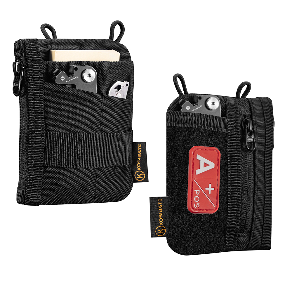 Edc Carry Pocket Pouch - 일상 휴대용 DIY 패치 공간이 있는