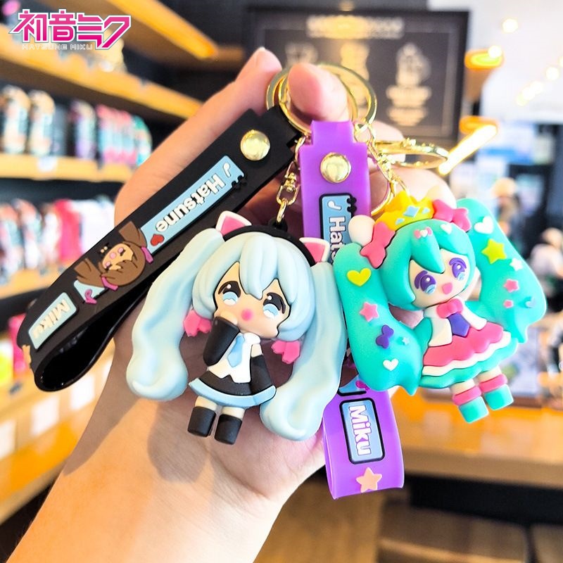 Carabiner Keychain - 하츠네 미쿠 키체인 만화 귀엽고 재미있는