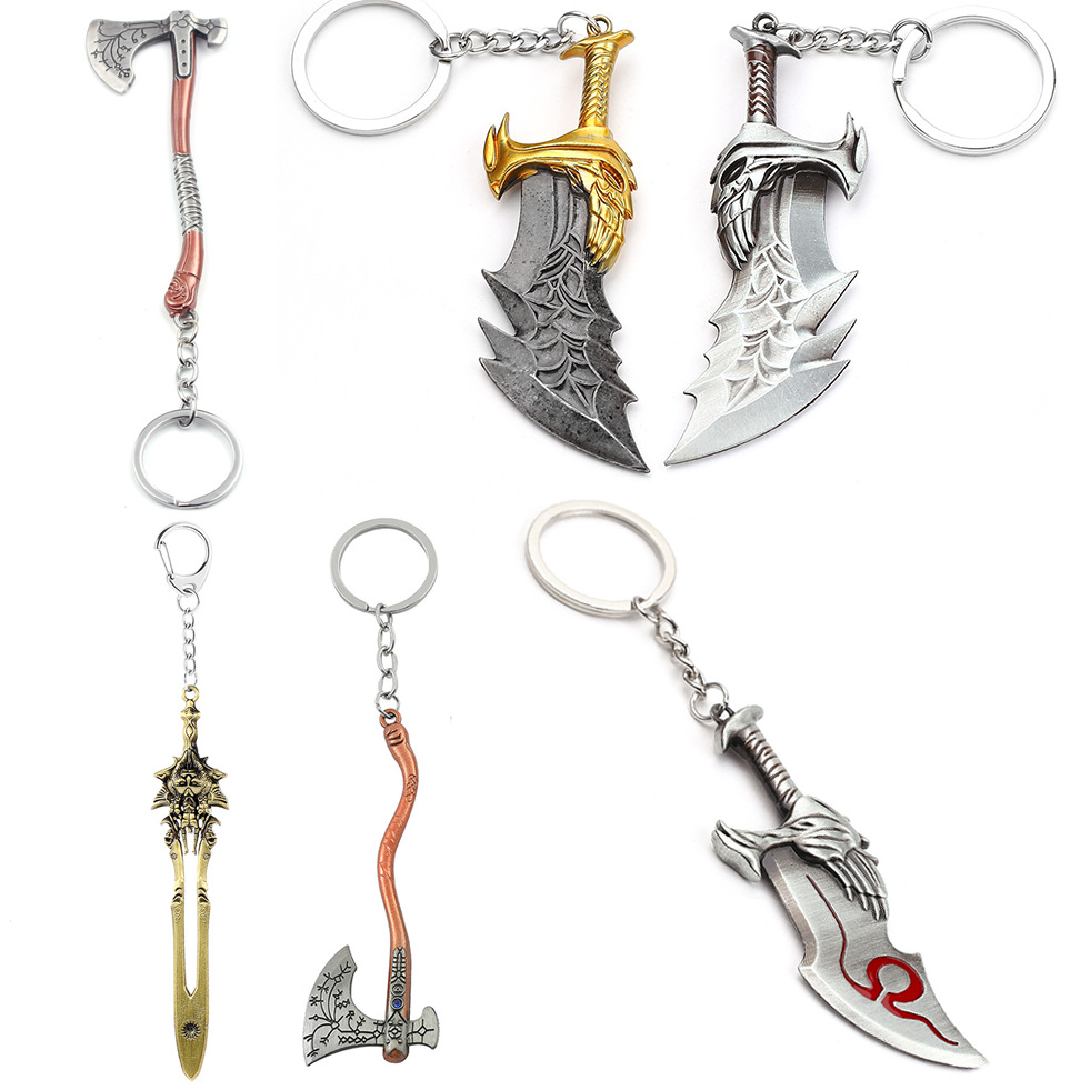 Carabiner Keychain - 갓 오브 워 4 크레토스 검