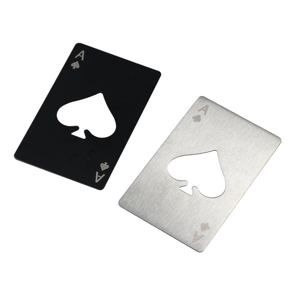 Multitool Credit Card - 스테인리스 스틸 병따개 신용카드 크기 실버/블랙