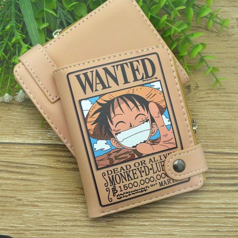 Money Clip Magnetic - Anime 원피스 Luffy Pu 가죽 남성용