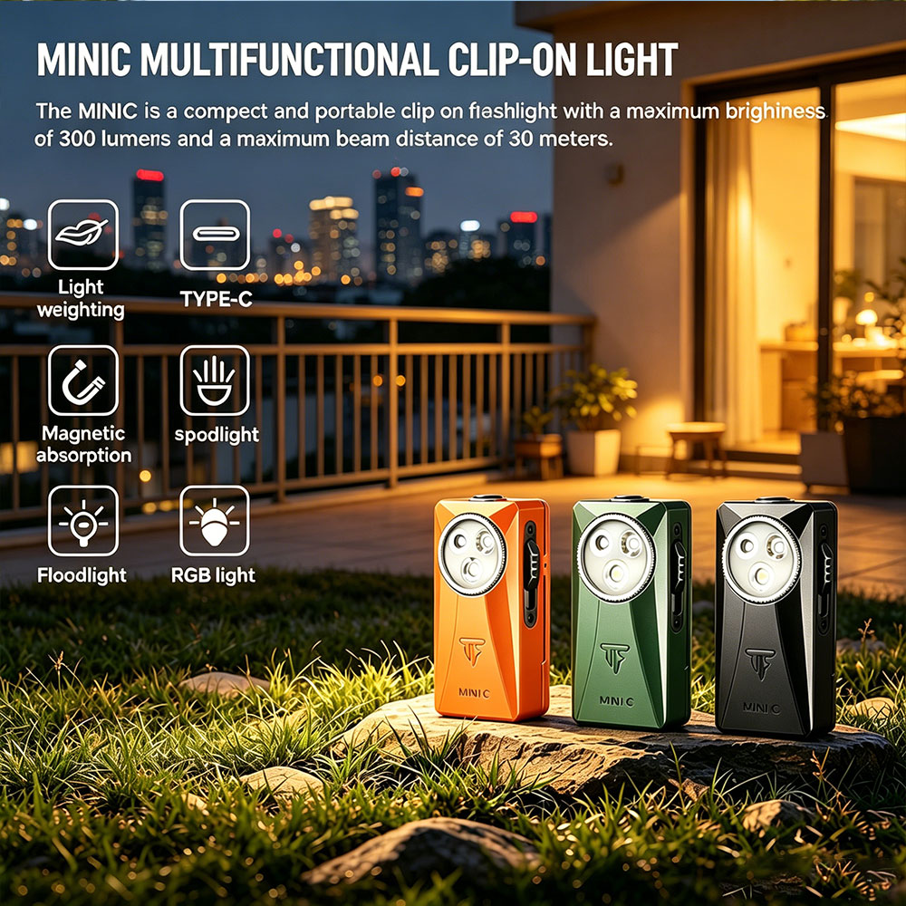 Trustfire MINIC 800 루멘 EDC 손전등 - Edc Carry Clip 리뷰 및 가격