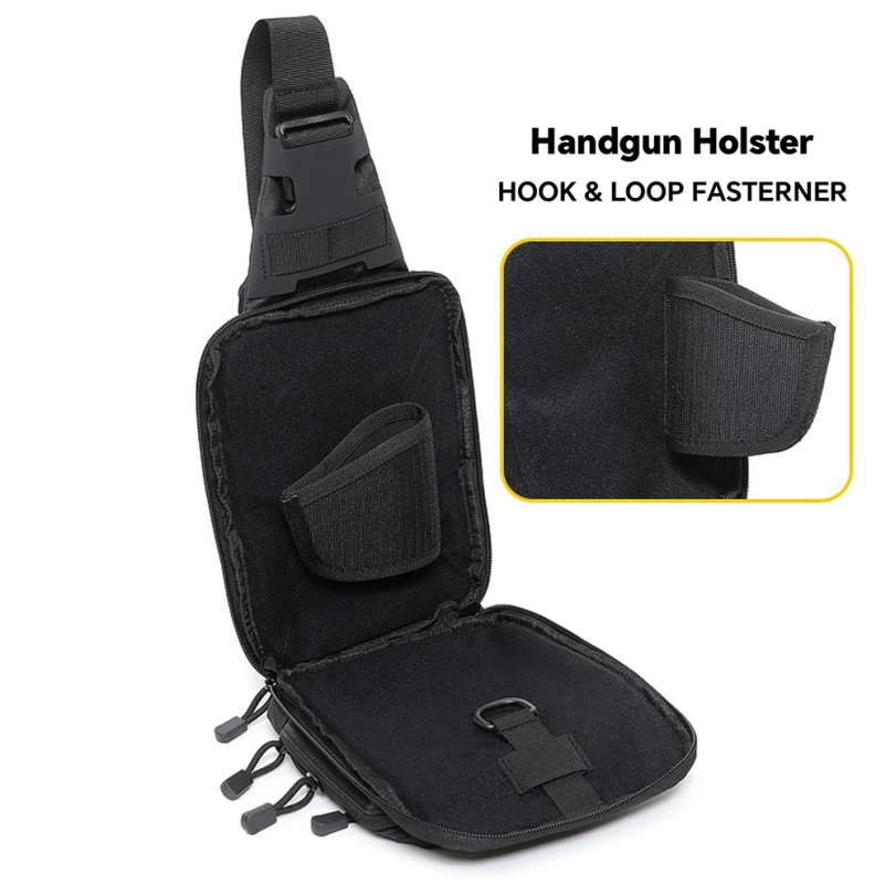 전술 슬링백 은닉 휴대용 크로스바디 건백 빠른 접근 권 - Edc Concealed Carry Fanny Pack 리뷰 및 가격