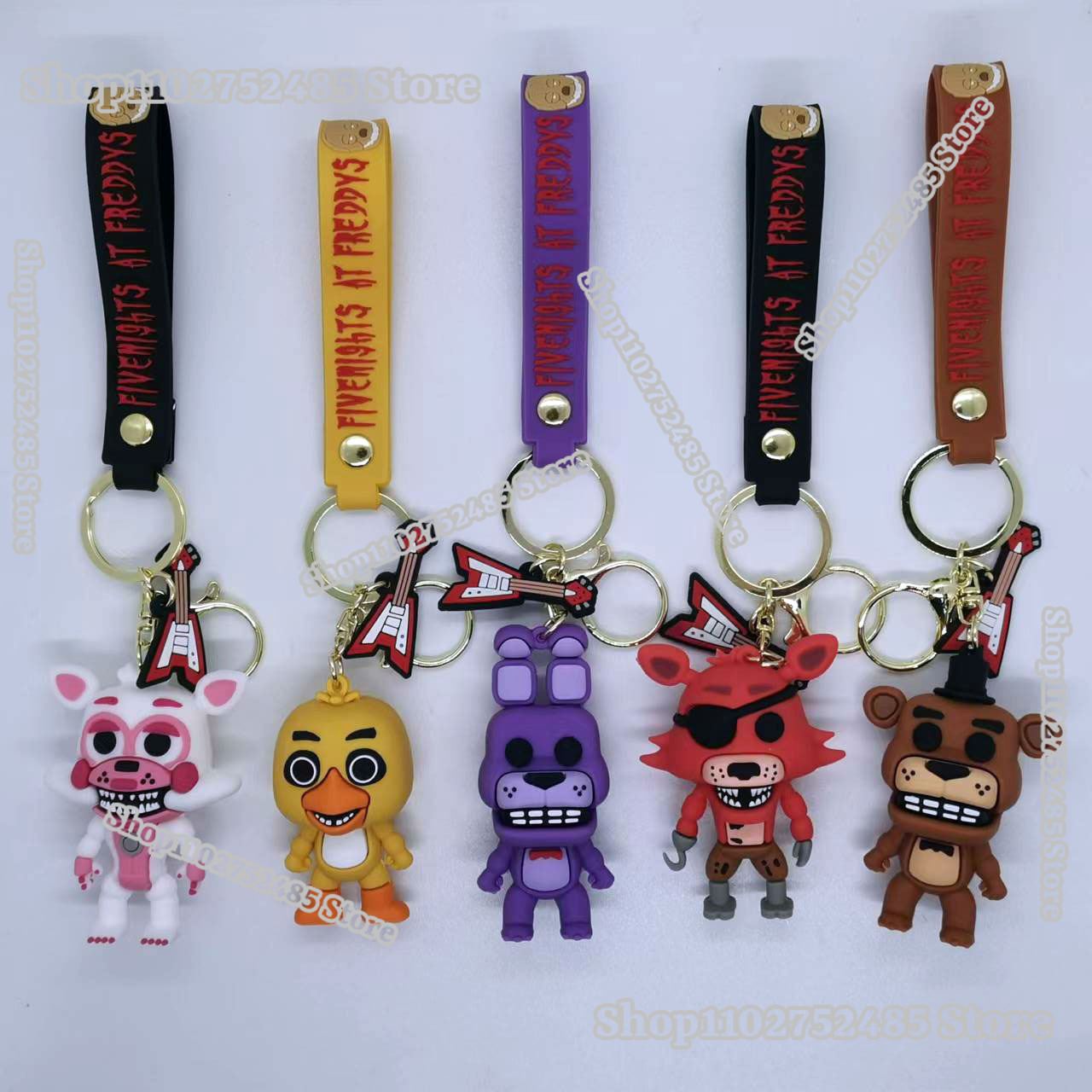 5개입 만화 애니메이션 FNAF 피규어 키체인 무서운  - Carabiner Keychain 리뷰 및 가격