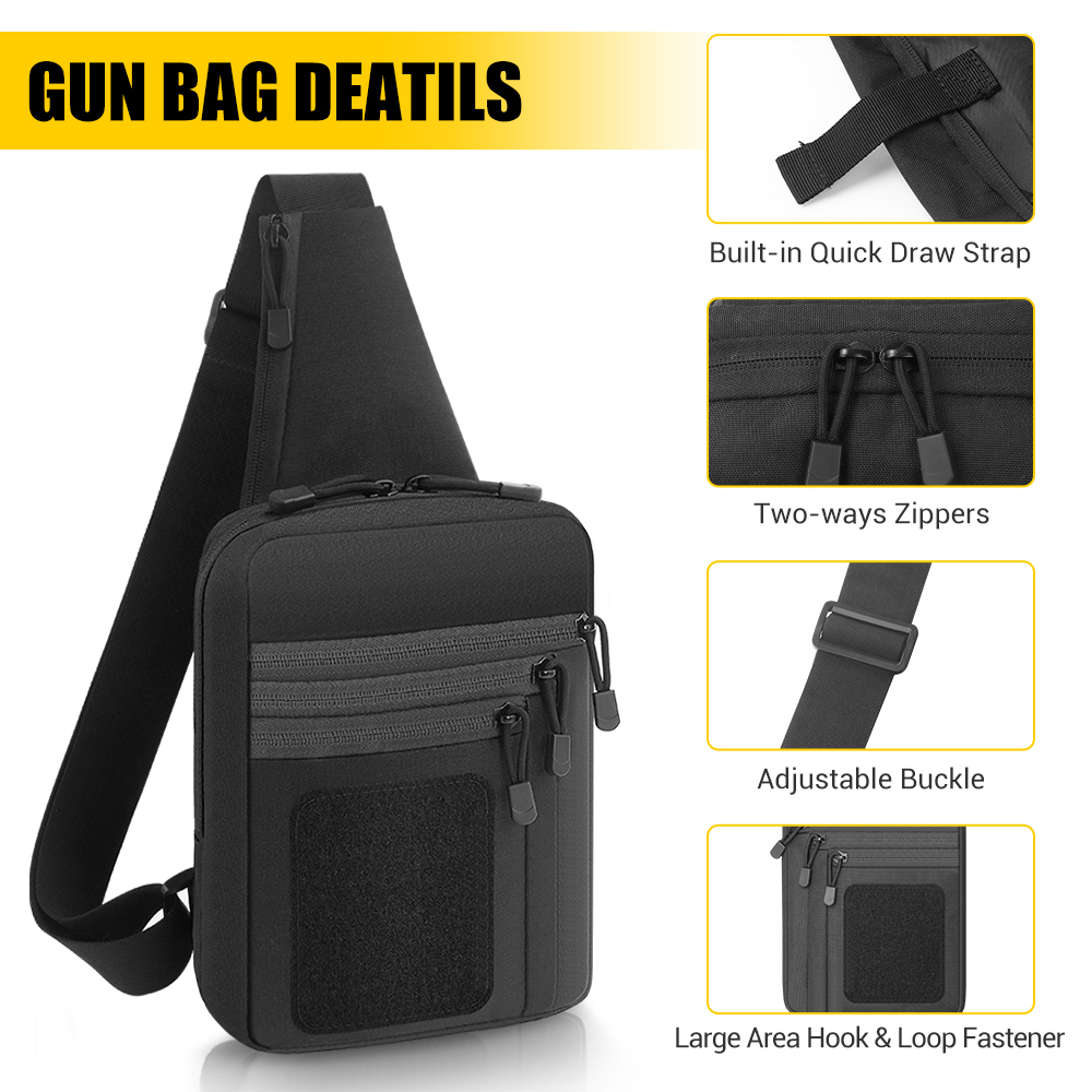 전술 권총 가방 은닉 휴대용 권총 홀스터 권총 보관 가 - Edc Concealed Carry Sling Bag 리뷰 및 가격
