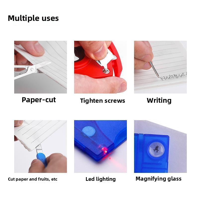 12 In 1 포켓 신용 카드 휴대용 멀티 도구 야외  - Multitool Credit Card 리뷰 및 가격