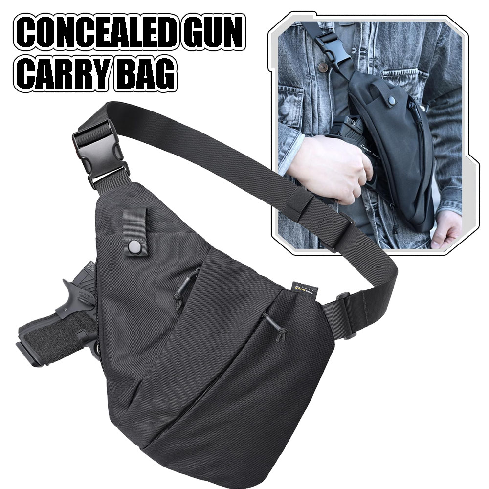 전술 숨겨진 총 운반 가방 남자 크로스 바디 슬링 가방 - Edc Concealed Carry Sling Bag 리뷰 및 가격
