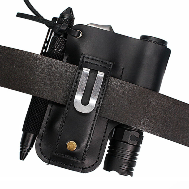 EDC 가죽 손전등 도구 홀스터 다기능 야외 전술 벨트 - Edc Everyday Carry 리뷰 및 가격