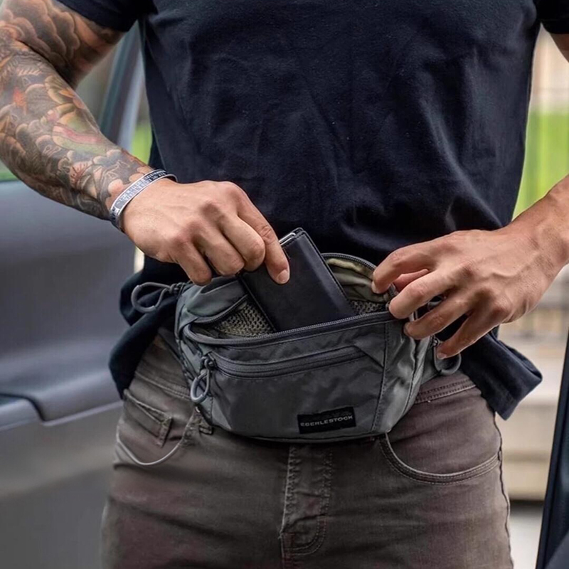 남성용 벨트 백, 조절 가능한 스트랩 허리 가방, 전술 - Edc Carry Bag For Men 리뷰 및 가격