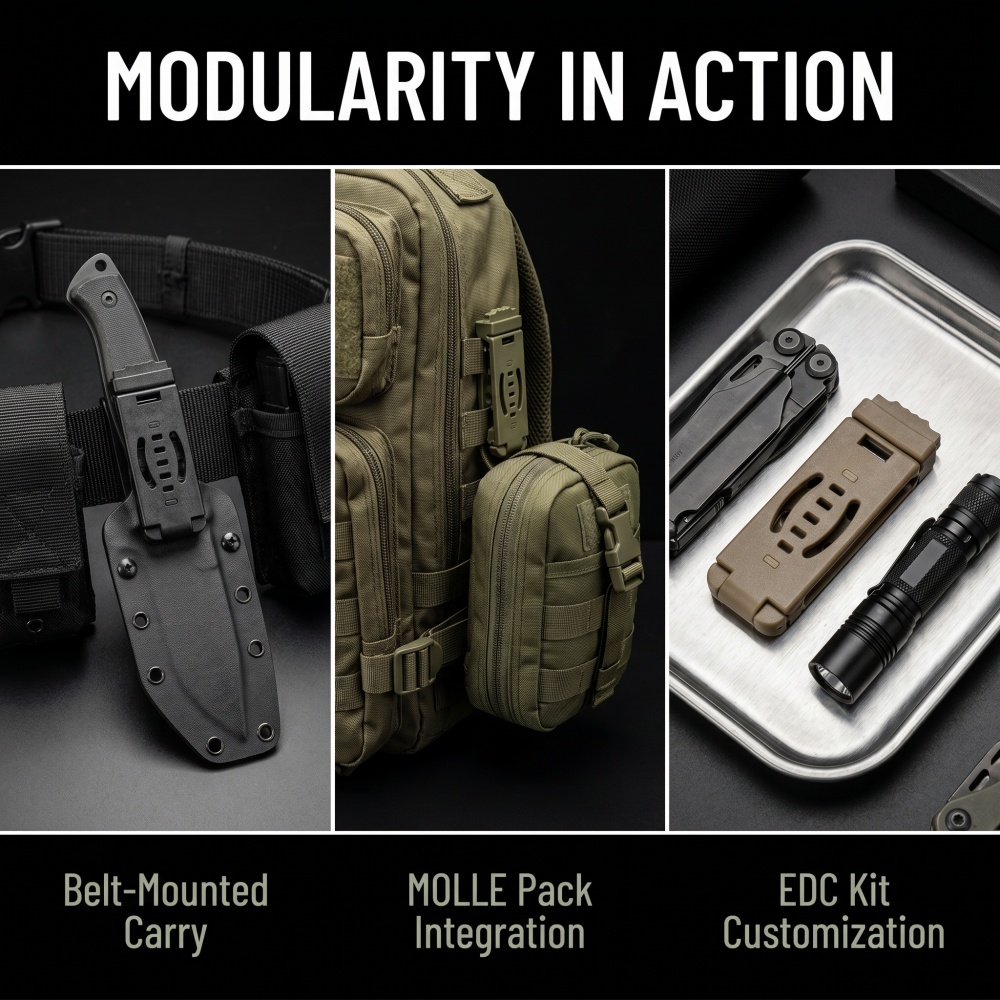 DIY 카이덱스 홀스터 MOLLE 백 클립 나이프 쉬스 - Edc Carry Clip 리뷰 및 가격