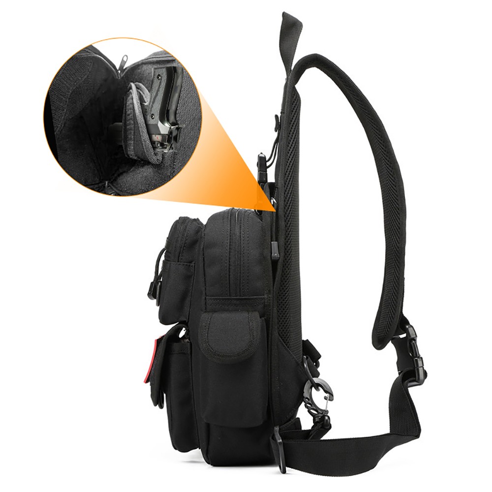 숨김 휴대용 권총 가방 전술 권총 보관 파우치 크로스바 - Edc Concealed Carry Sling Bag 리뷰 및 가격