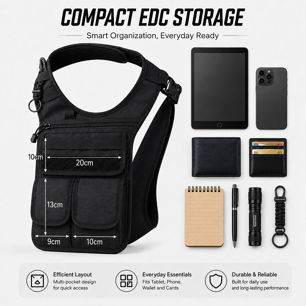 전술용 숨김형 겨드랑이 도구 가방 MOLLE 멀티포켓  - Edc Concealed Carry 리뷰 및 가격