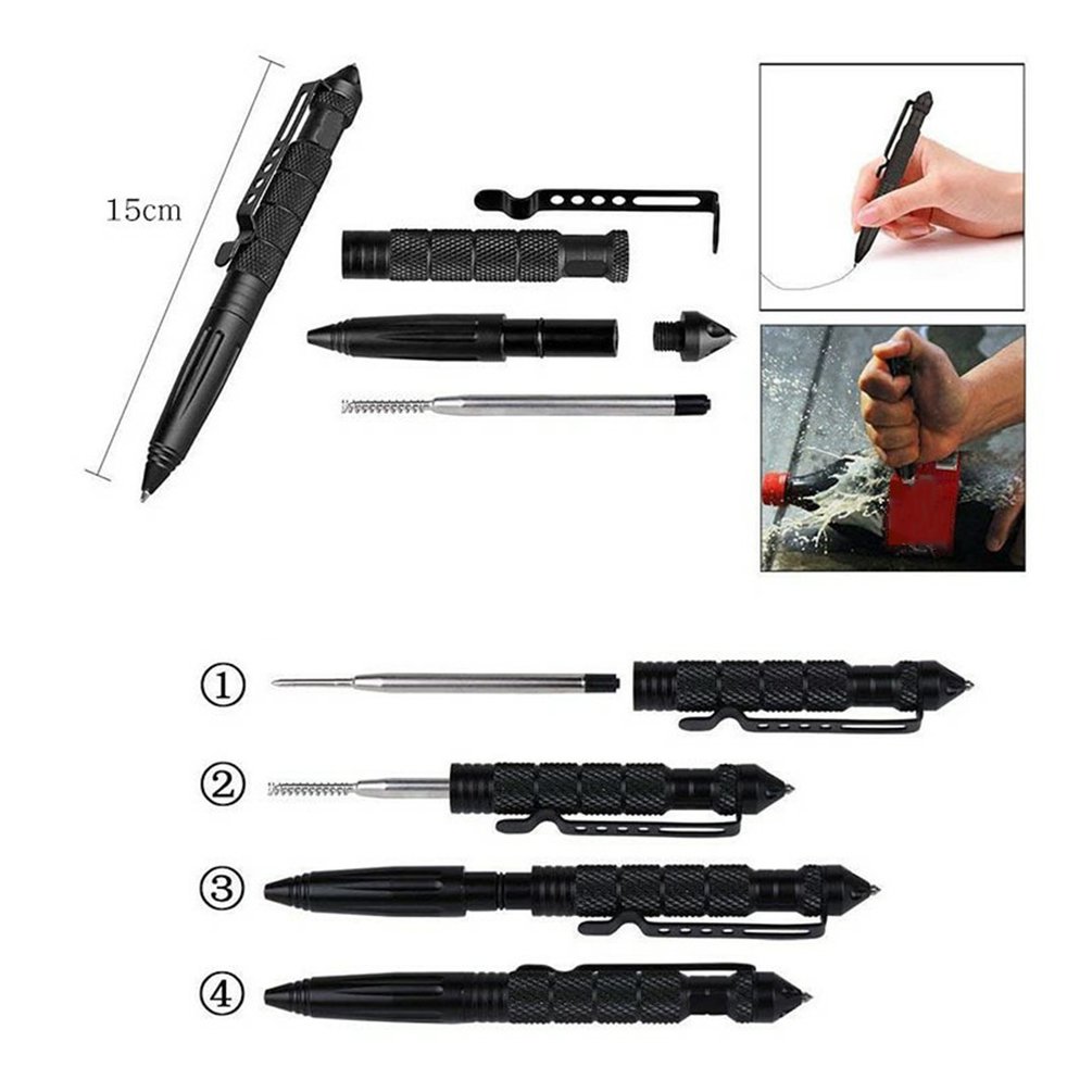 고품질 금속 군사 전술 펜 학교 학생 사무실 볼펜 비상 - Pen Tactical Glass 리뷰 및 가격