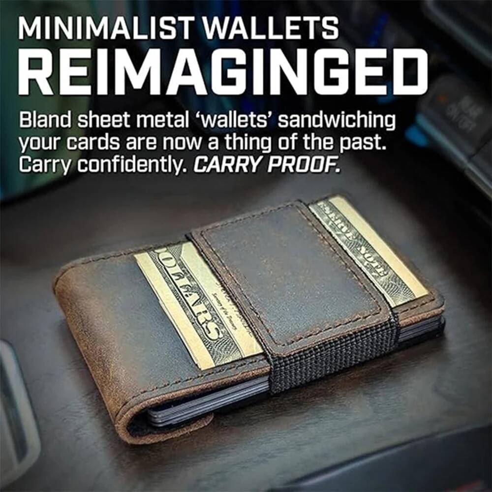 OUIO 남성용 RFID 차단 미니멀리스트 가죽 지갑  - Money Clip Magnetic 리뷰 및 가격